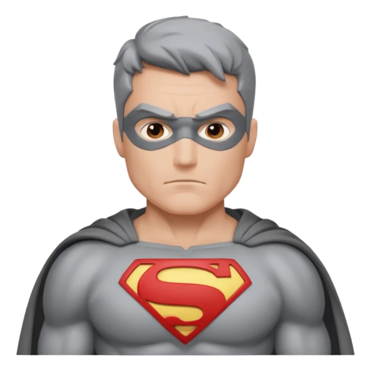 Gray superhero. make sure no logo in chest  sticker
