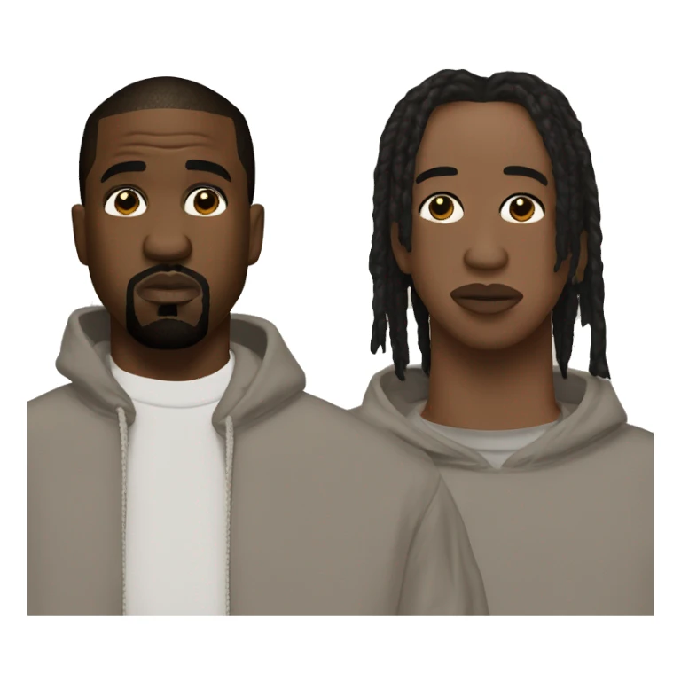 kanye west et travis scott sticker