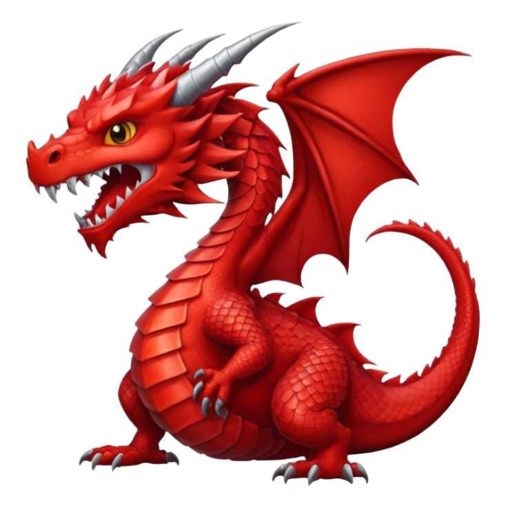 Red dragon sticker