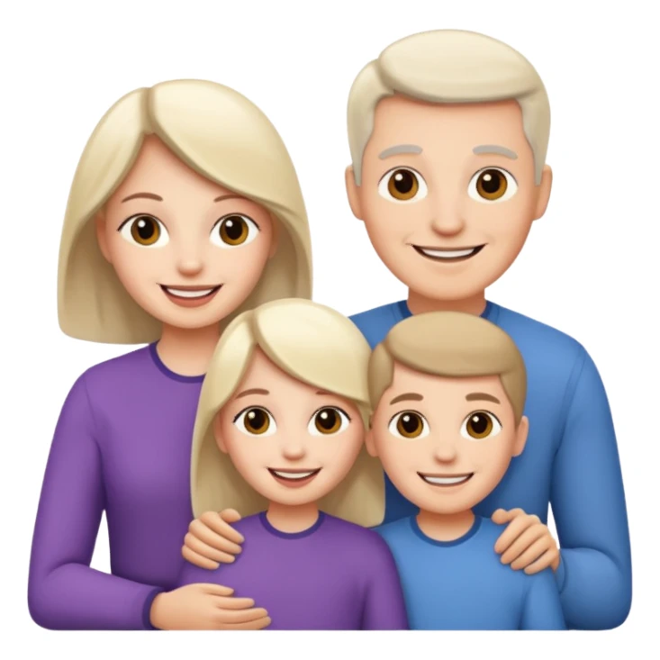 family aill white sticker