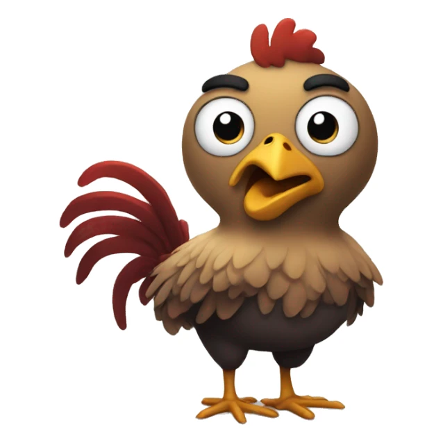 fear chicken sticker