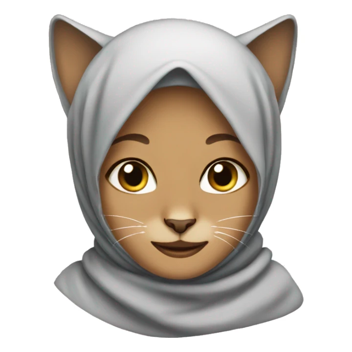 Hijabi cat sticker