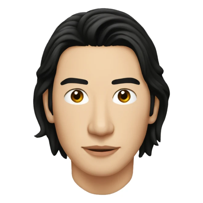 asian Adam driver sticker