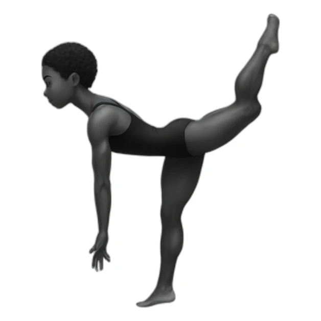 calisthenics Black and white sticker