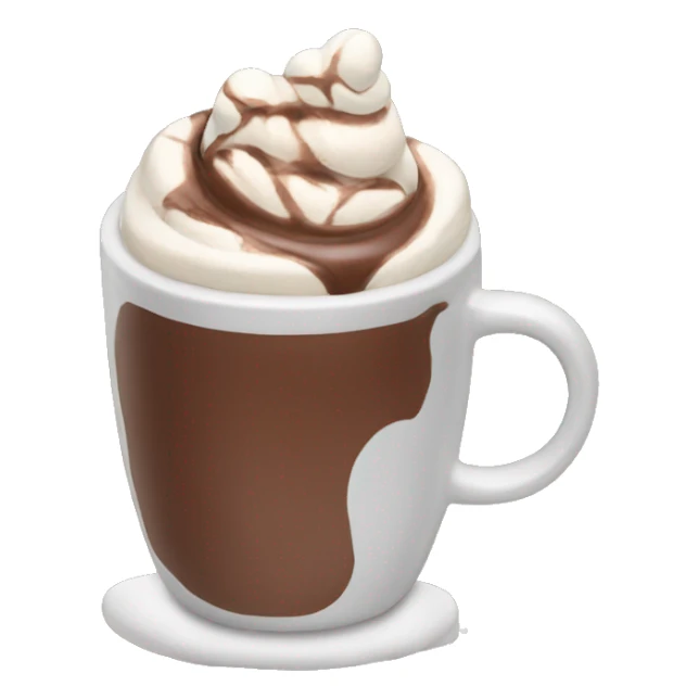 Aesthetic hot chocolate sticker