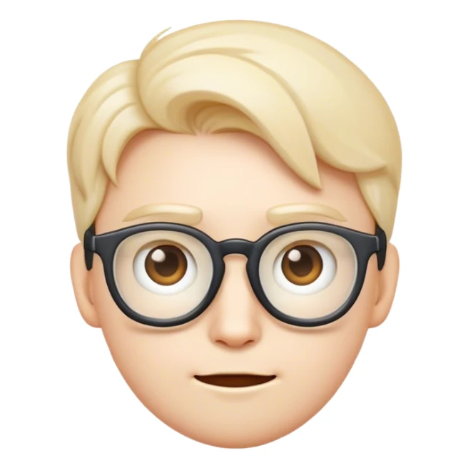 cute nerdy scientific emoji sticker