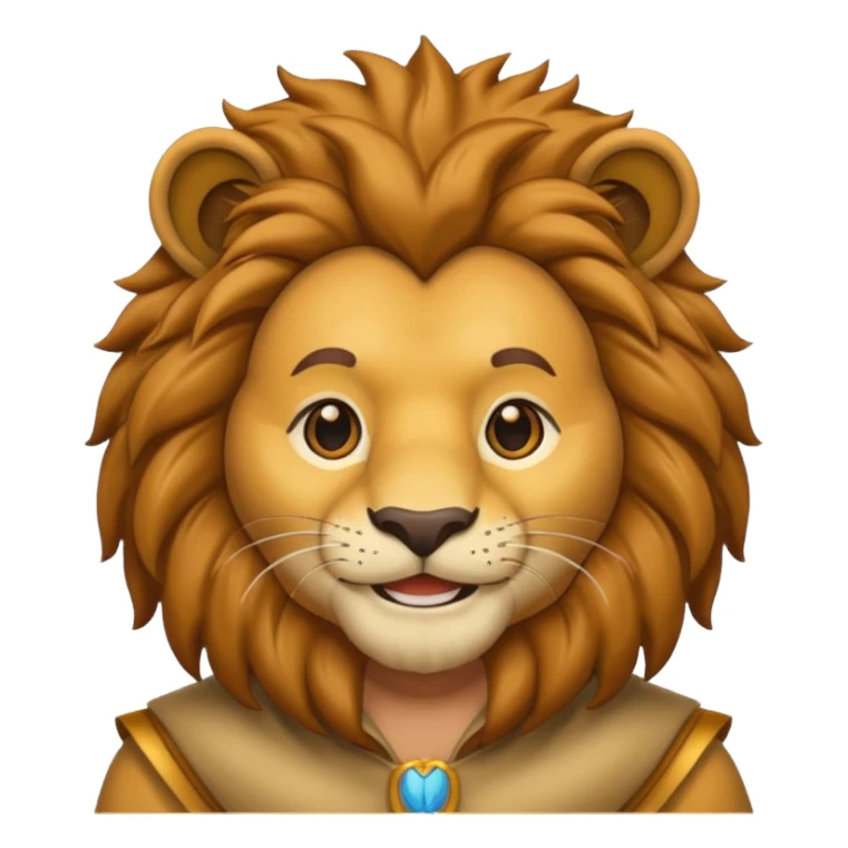 man in lion  costume  sticker