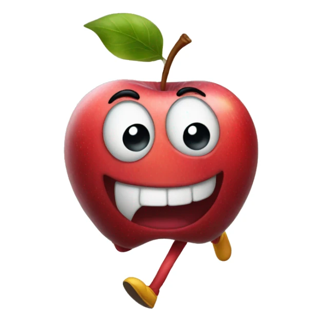 Stinky apple running sticker