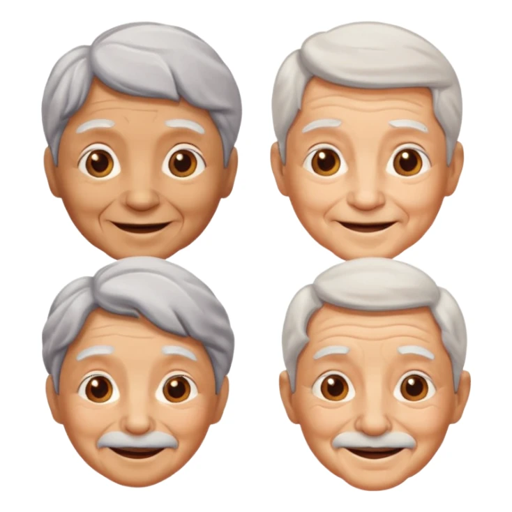elderly people sticker