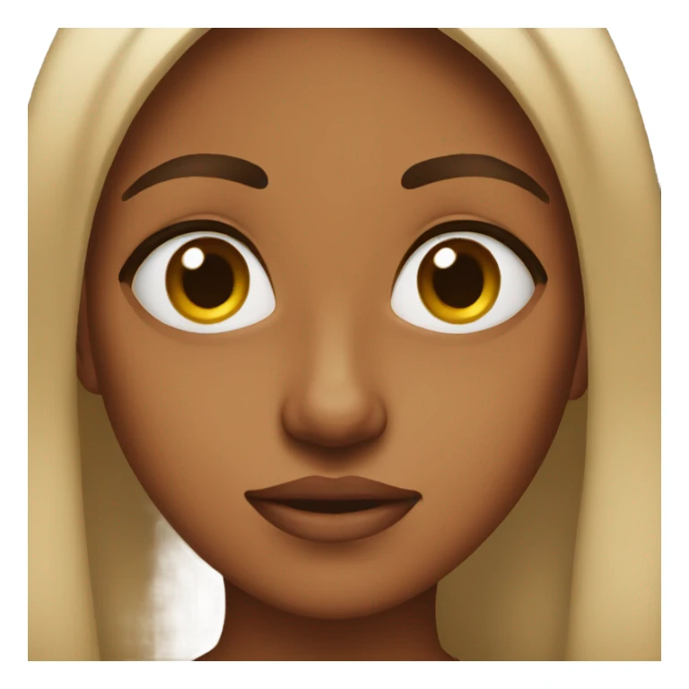 brown girl confused side eye sticker