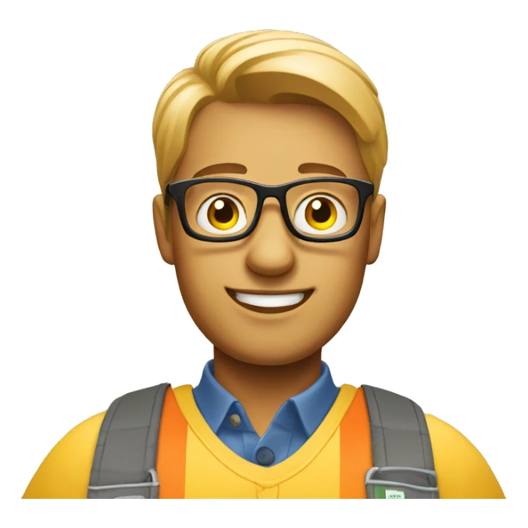 Ikea logistics worker, wearing glasses  sticker