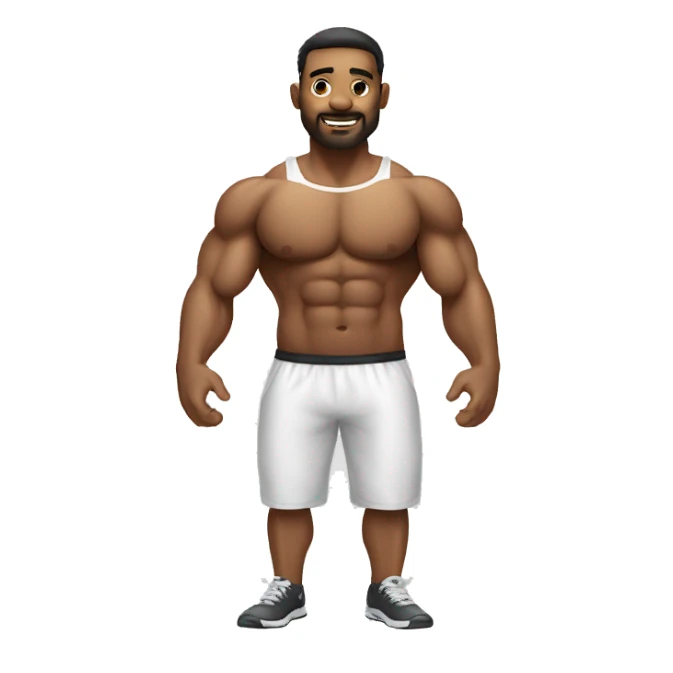 Hombre de Gym blanco sticker