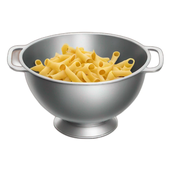 pasta in a colander sticker
