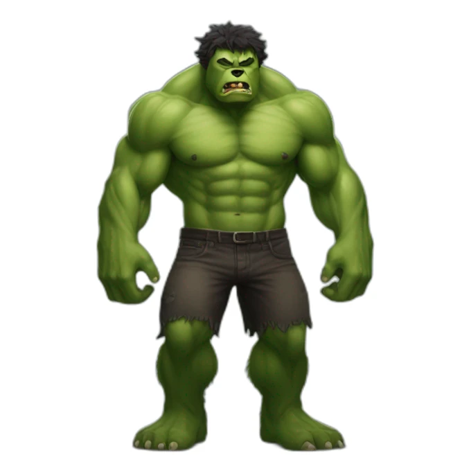 hulk werebear sticker