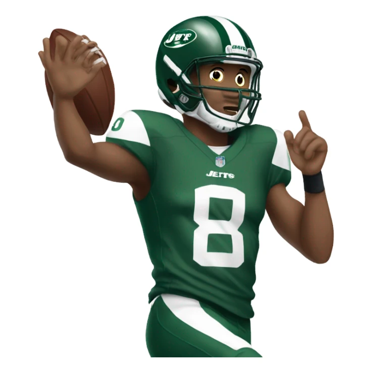 Jets wr catching a pick sticker