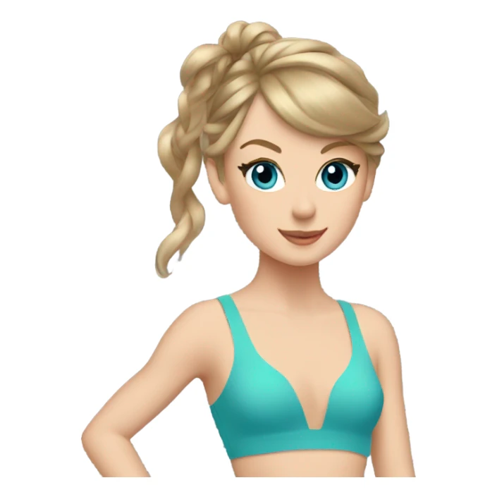 Taylor Swift doing gymnastics  sticker