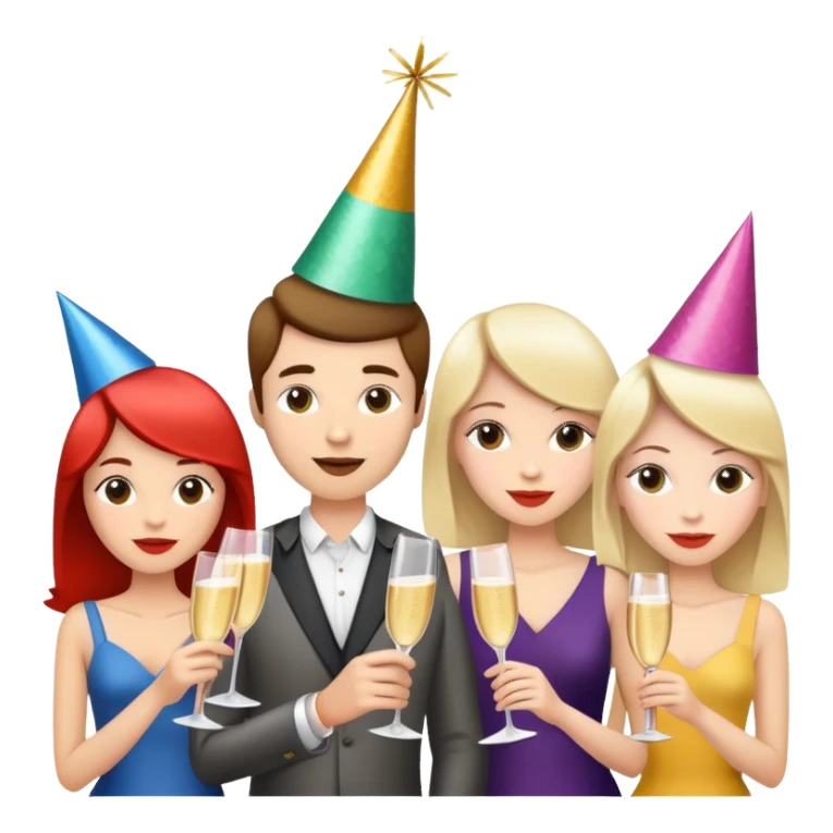 Birthday party sticker