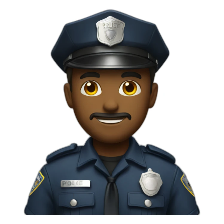 Police man emoji sticker