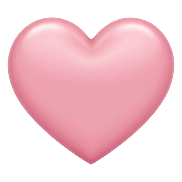 light pink heart sticker