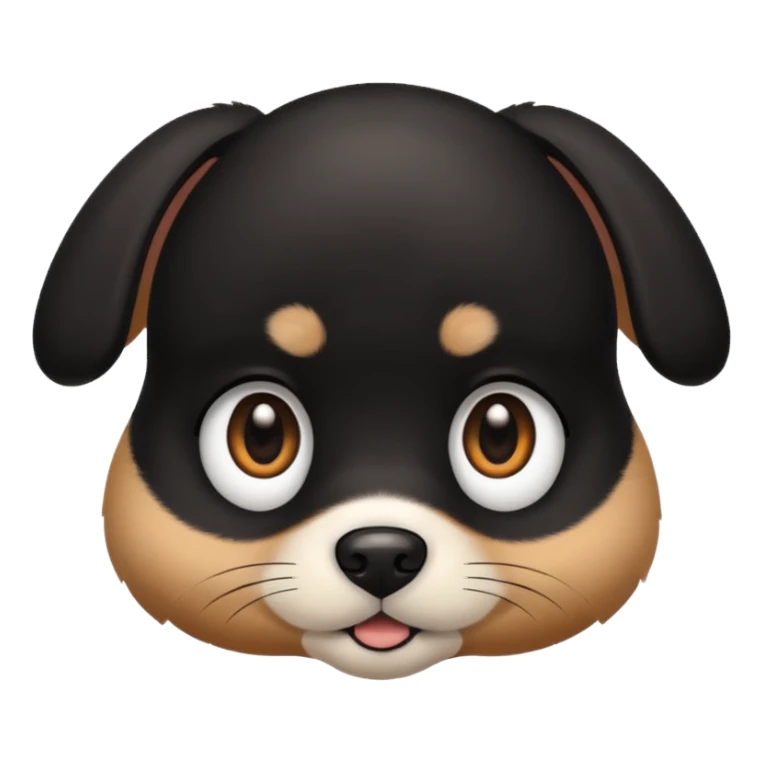 Baby dog face 🐈‍⬛ sticker