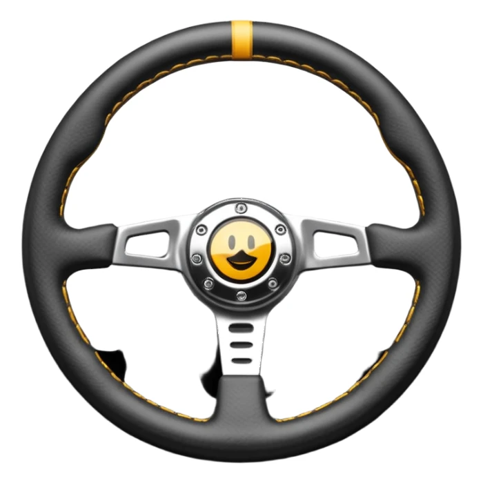 volante de racing sticker