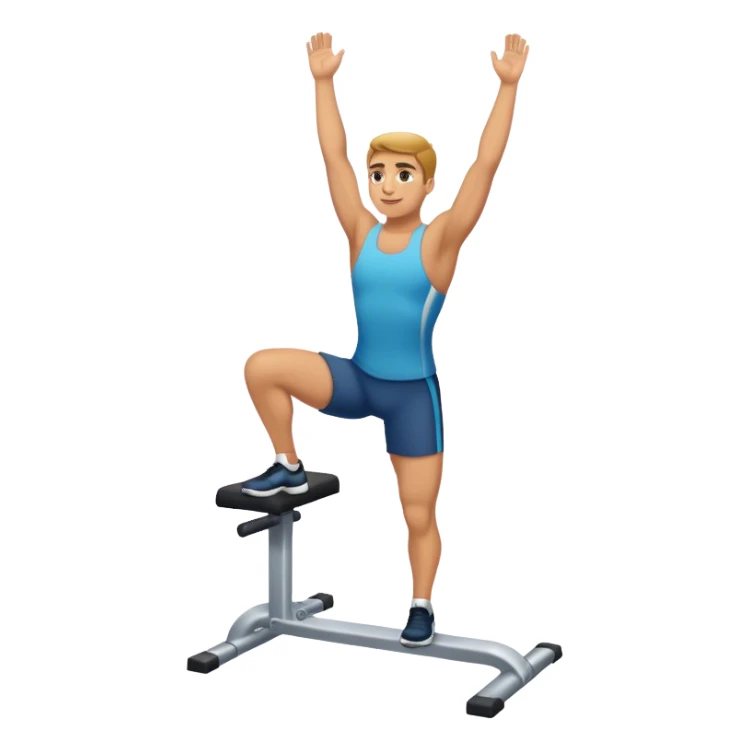 leg-raise exercise sticker