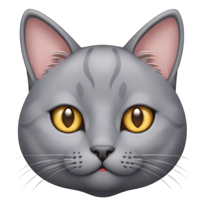 cute grey cat sticker