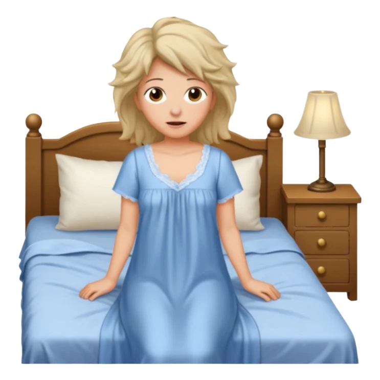 Mom getting up from bed  sticker