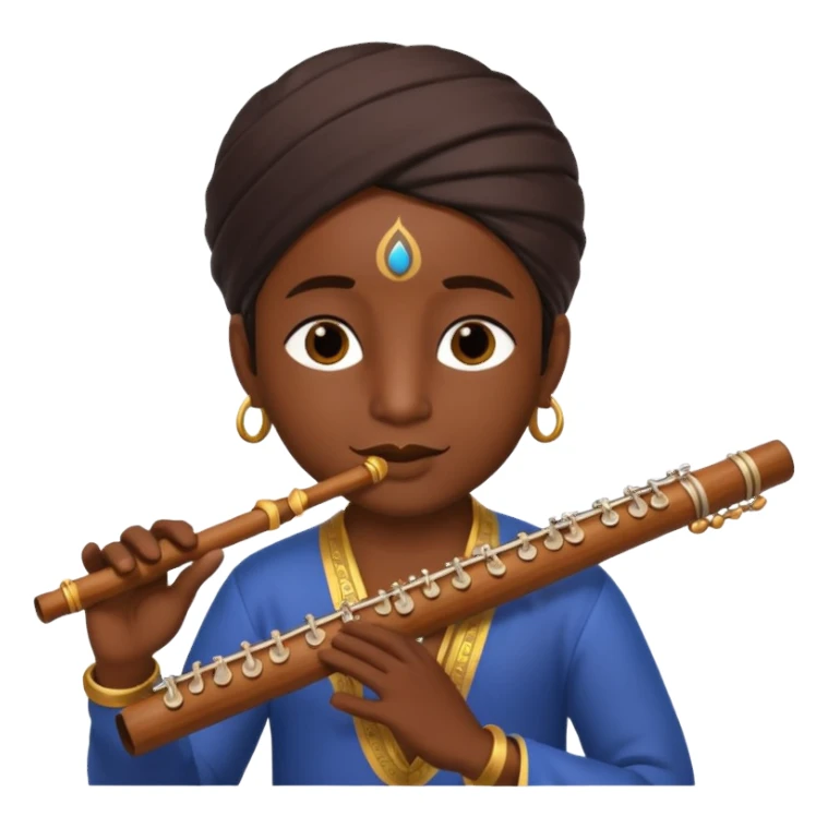 Krishna with flute sticker