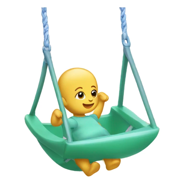 Plastic swings for babies sticker