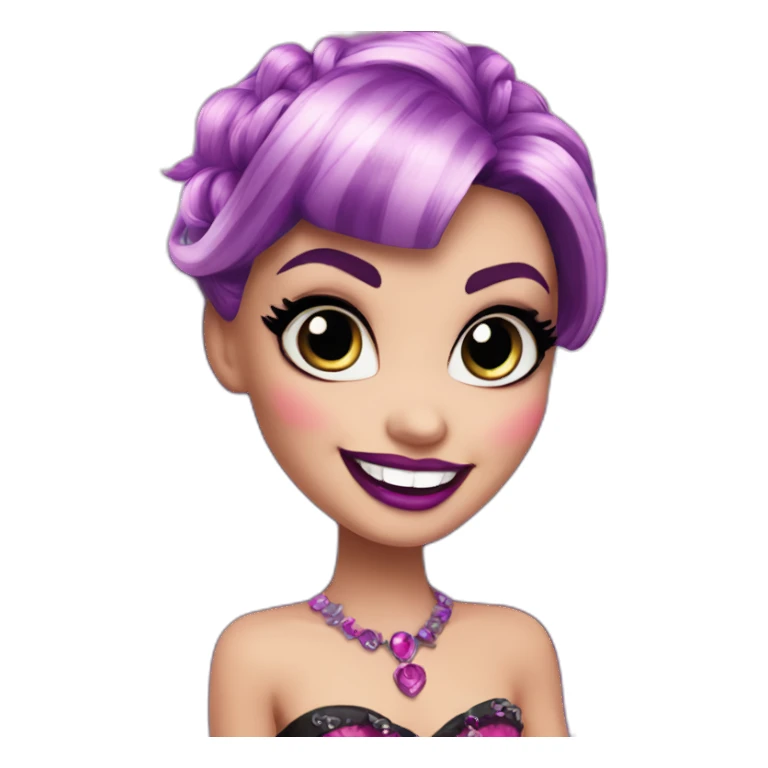 Draculaura Monster High smiling sticker