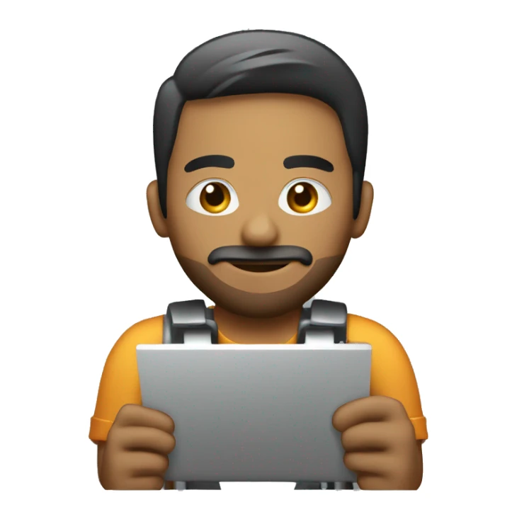 Diesel fitter working on machine  sticker