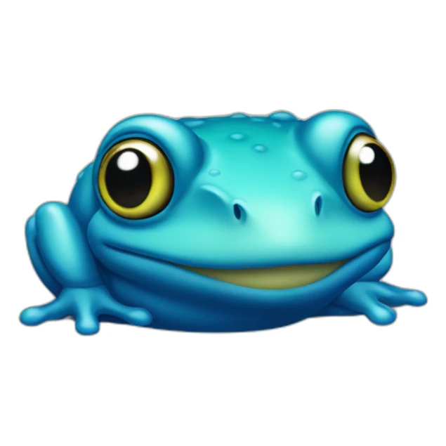 Grenouille bleu sticker