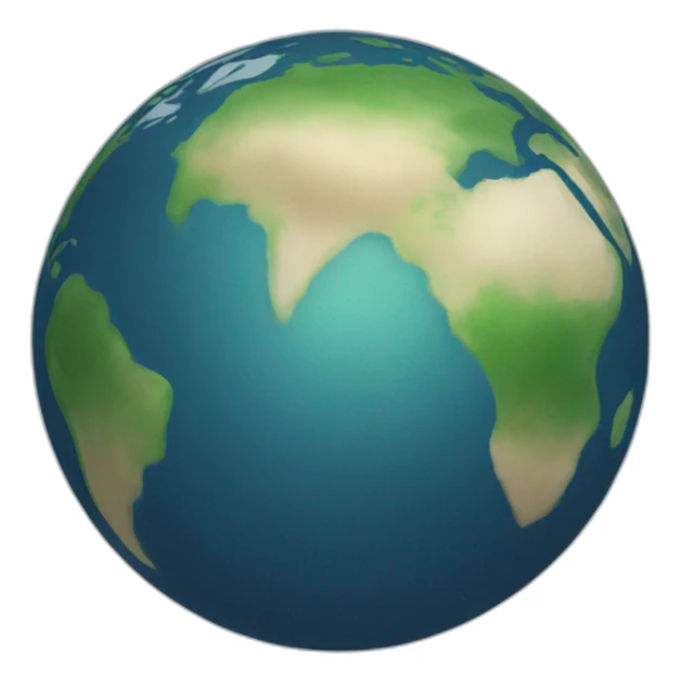 earth with mappin sticker
