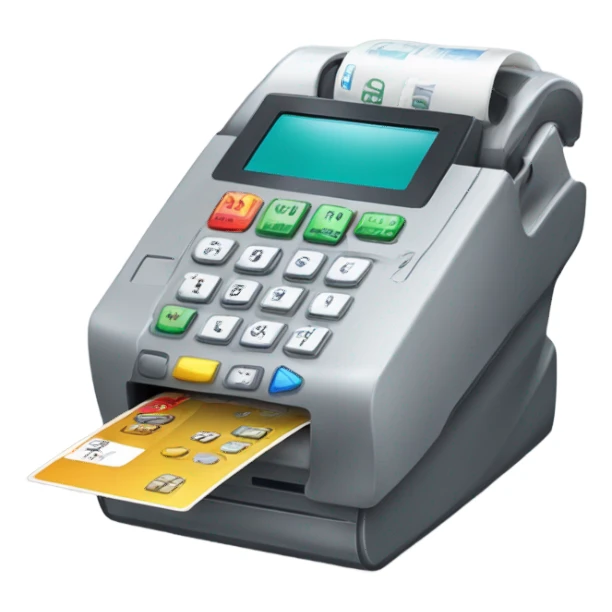 card machine sticker