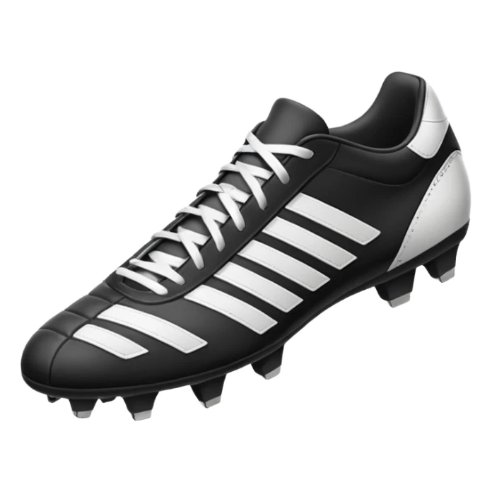 soccer cleats classic black and white sticker