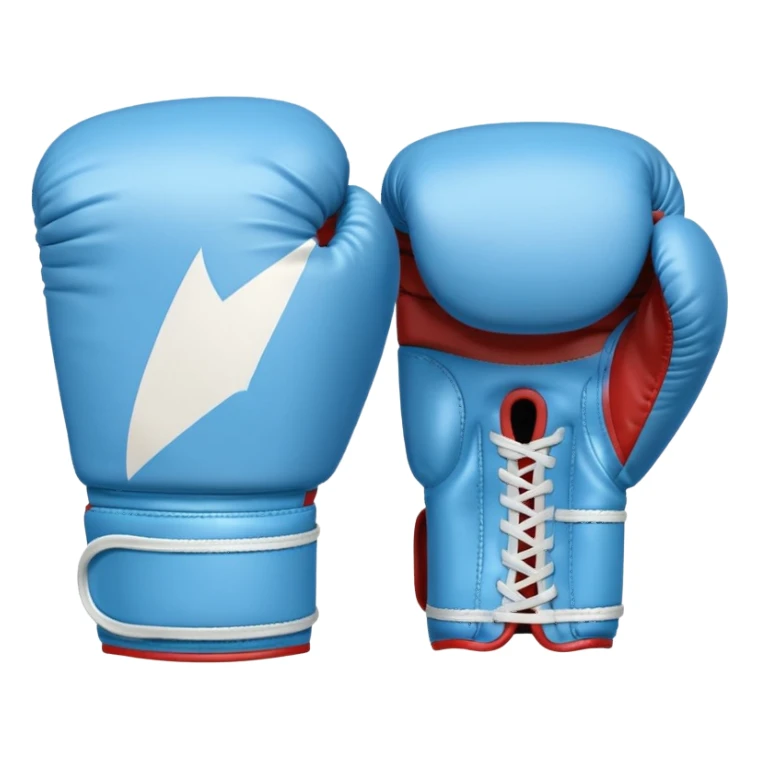 light blue boxing gloves  sticker
