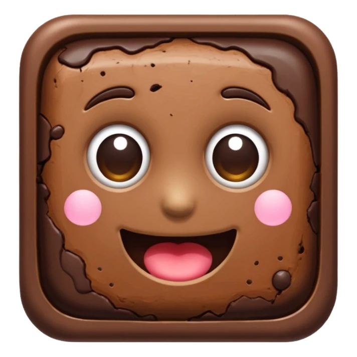 brownie chocolate blanco sticker