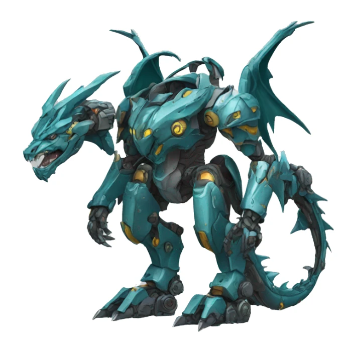 Mecha Dragon full body sticker