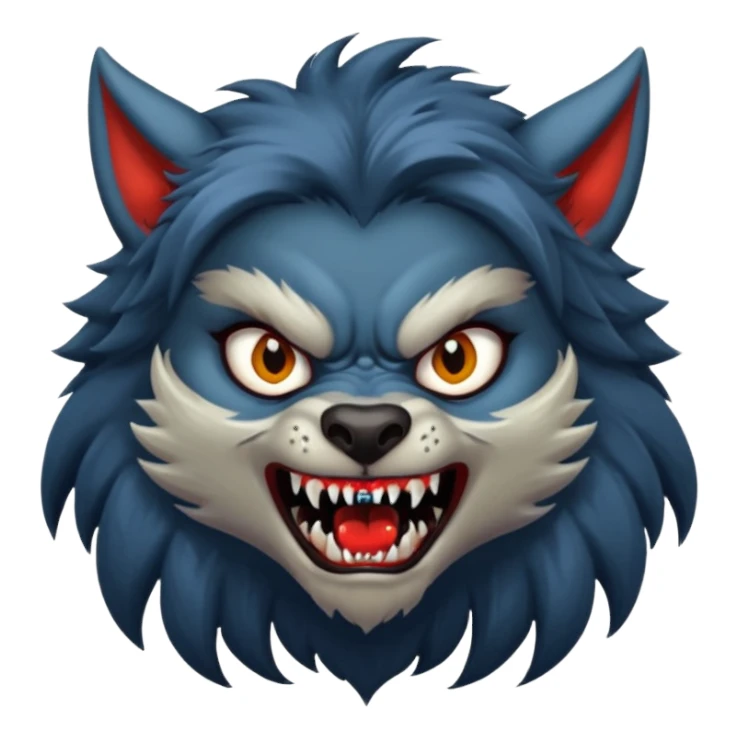 girl werewolf sticker