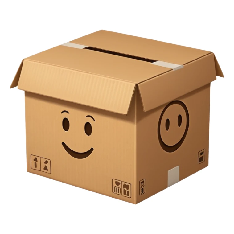 ein karton mit der beschriftun "musterset" sticker