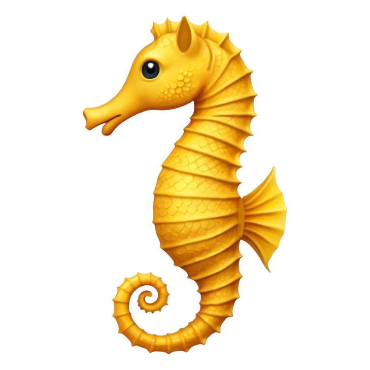Left Facing Yellow Seahorse  sticker