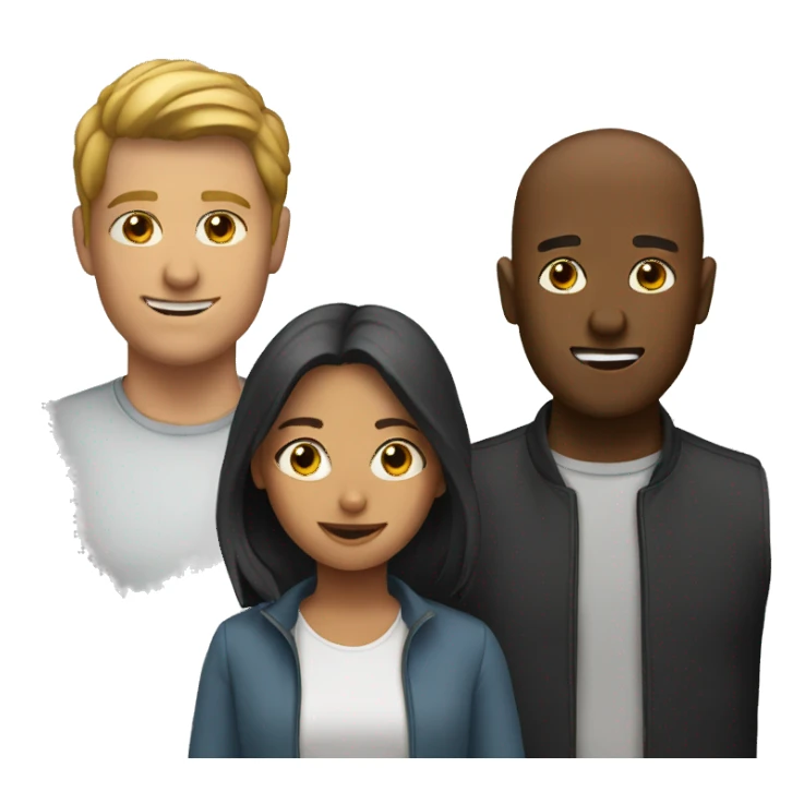 Group of 3 people sticker