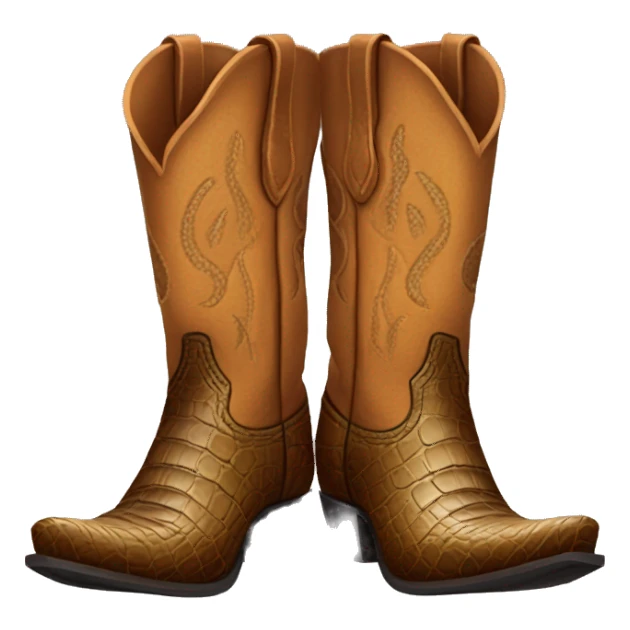 Alligator skin cowboy boots sticker