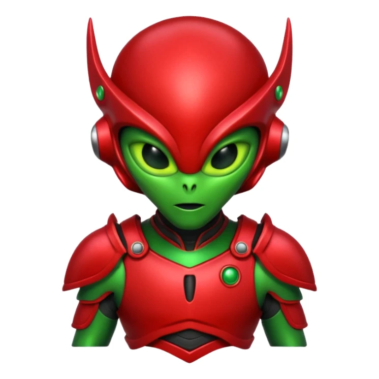 alien in red armor





 sticker