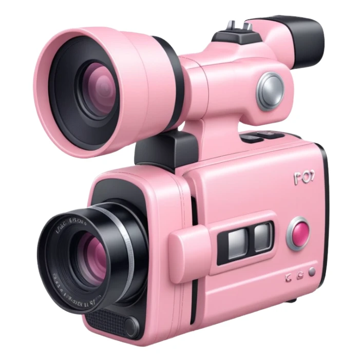 Pastel pink camcorder sticker