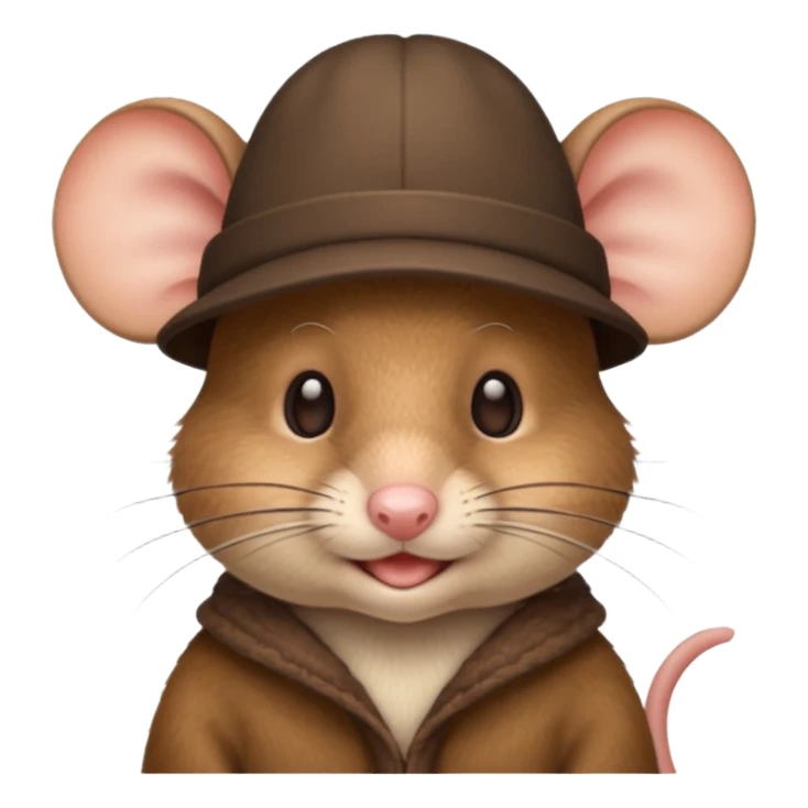 mouse in hat sticker