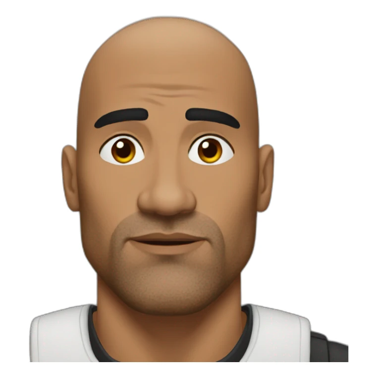 the-rock-eyebrow sticker