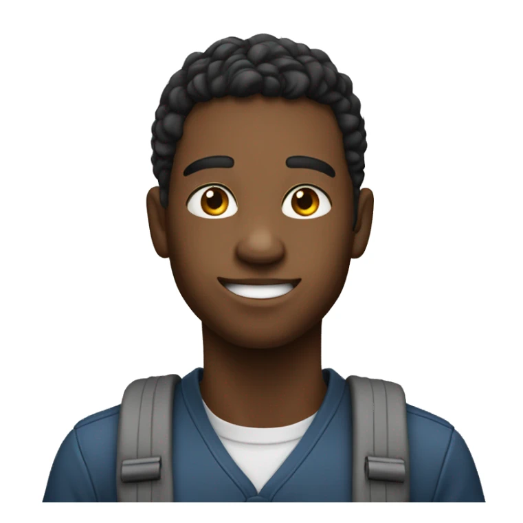 student with rised hand sticker