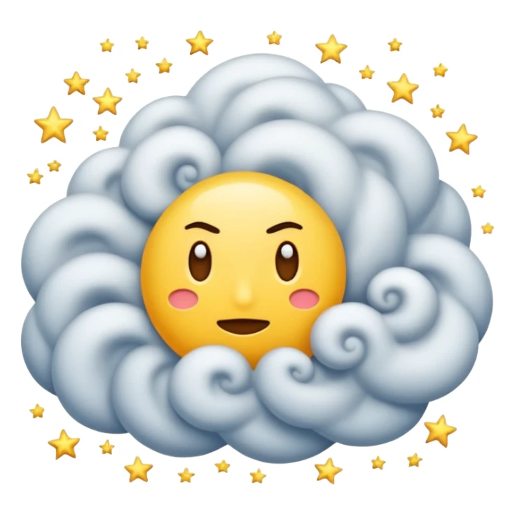 Make a fight dust Cloud with stars sticker